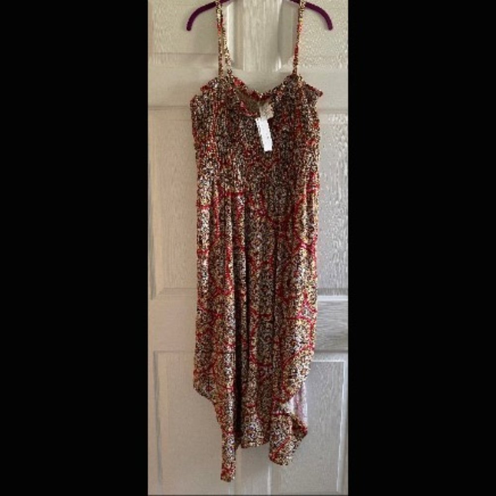 Full Length Sun Dress W/Spaghetti Straps - 2X